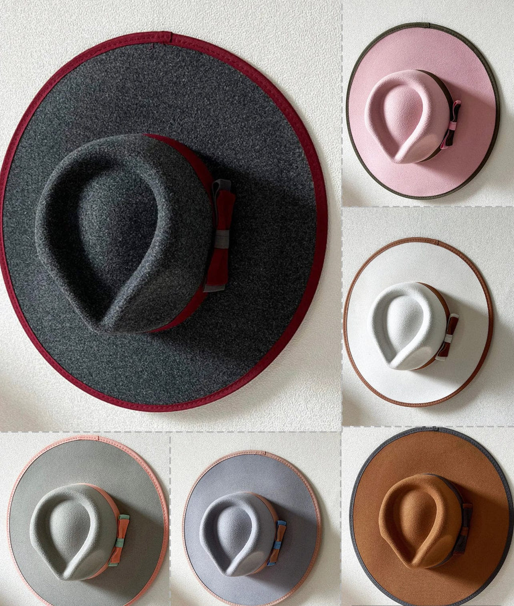 Prestigious Banded Fedora Hat - Unisex, Adjustable Straps Inside, Polyester Interior, Cotton Exterior, Available in Various Colors-2