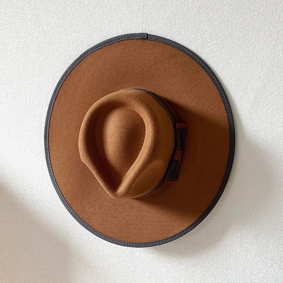 Prestigious Banded Fedora Hat - Unisex, Adjustable Straps Inside, Polyester Interior, Cotton Exterior, Available in Various Colors-8