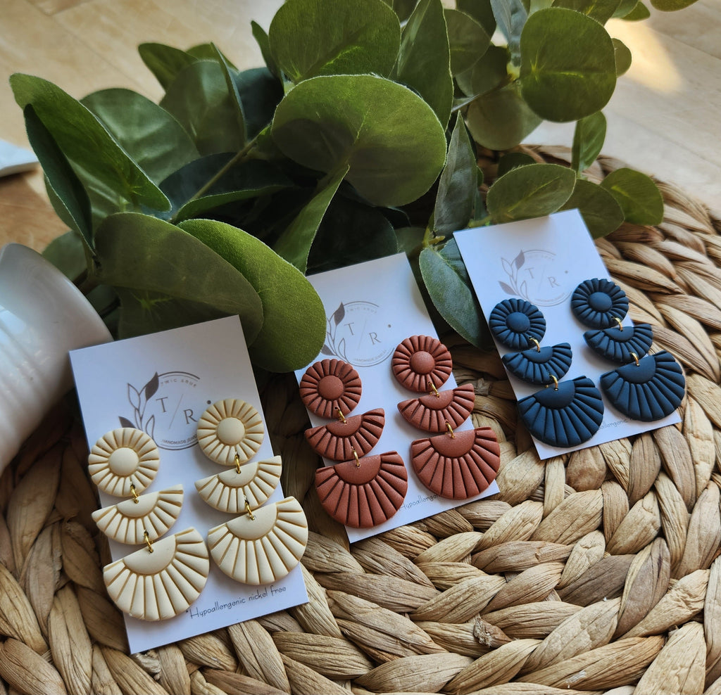 Sylvie|  Clay statement earring
