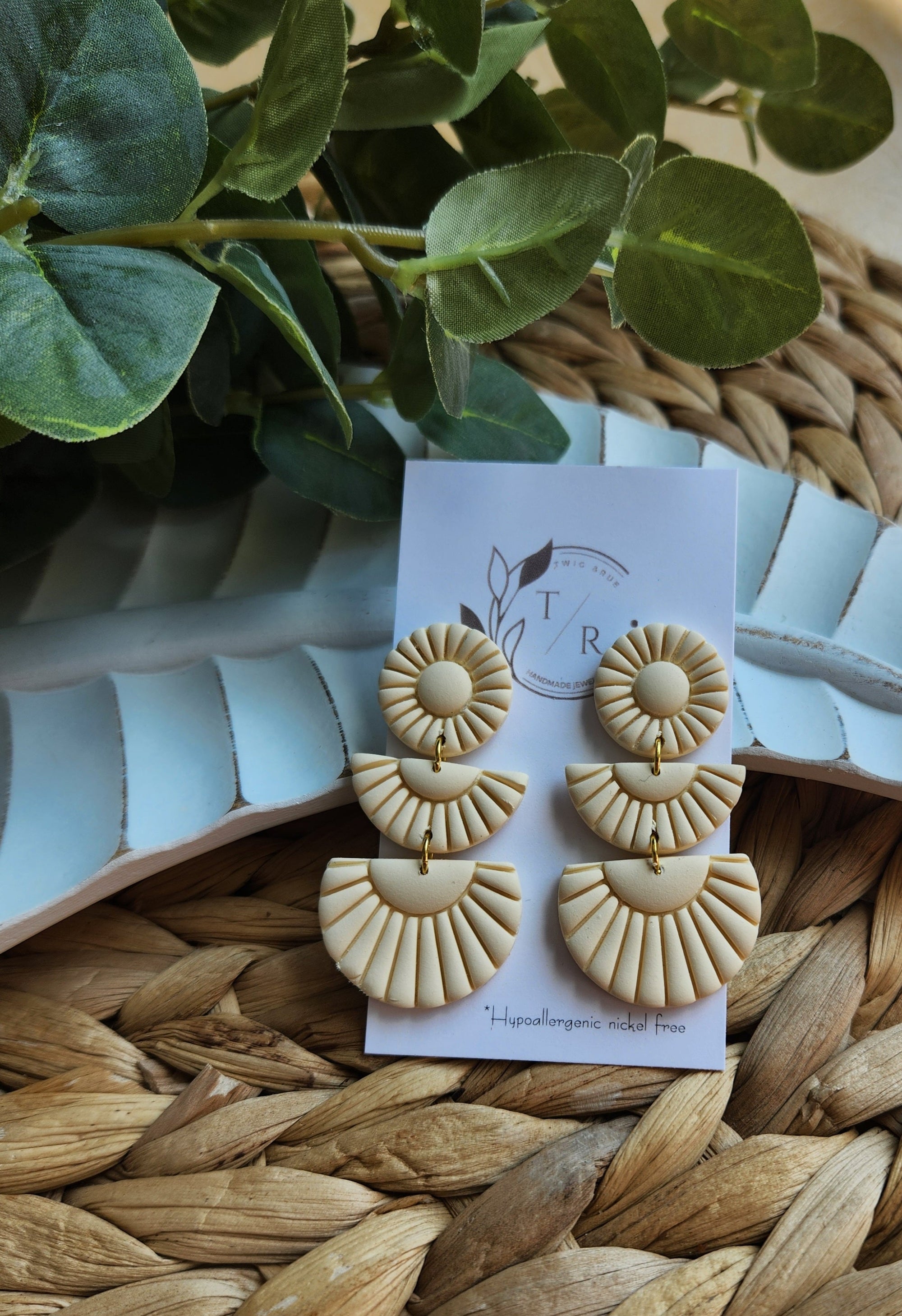 Sylvie|  Clay statement earring