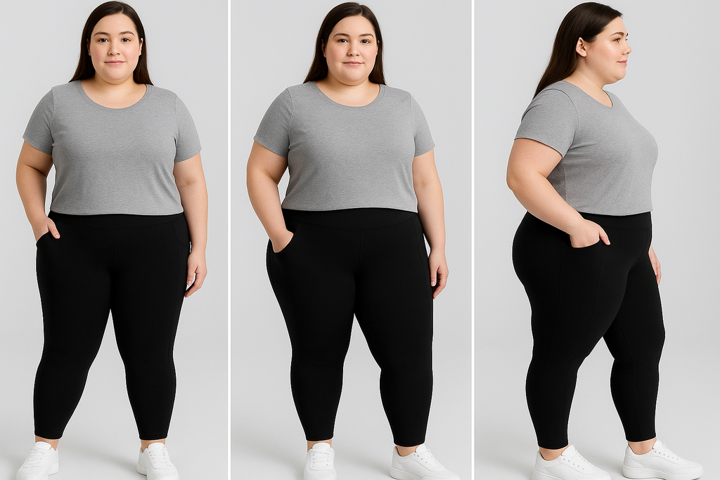 NEW Black Solid with Reinforced Pockets - High-quality Handcrafted Vibrant Leggings