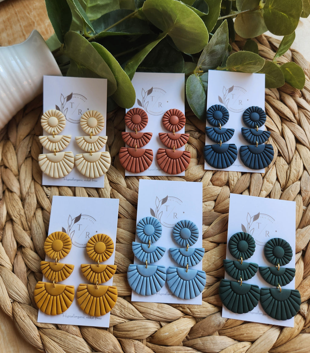 Sylvie|  Clay statement earring
