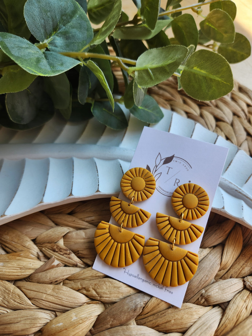 Sylvie|  Clay statement earring