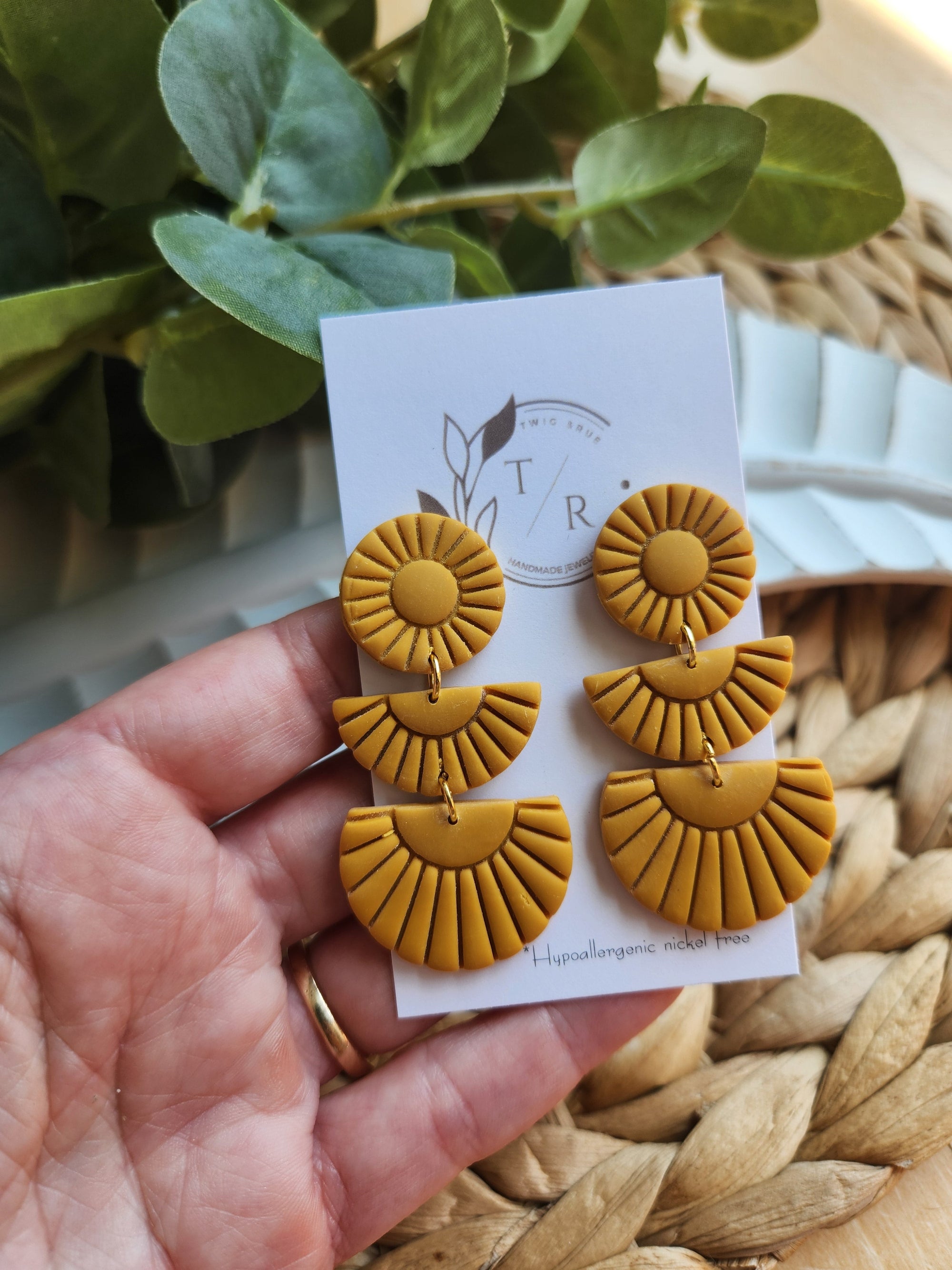 Sylvie|  Clay statement earring