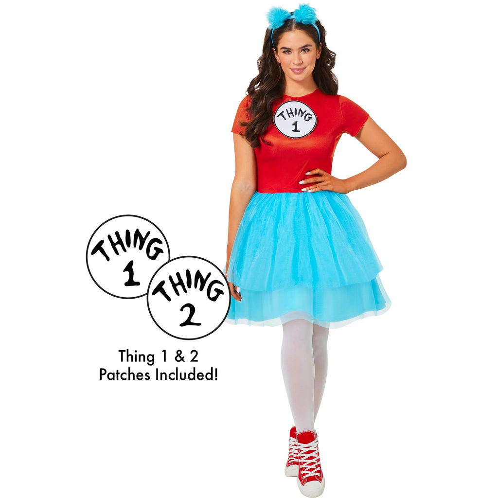 Womens Dr. Seuss Thing 1 & 2 Costume