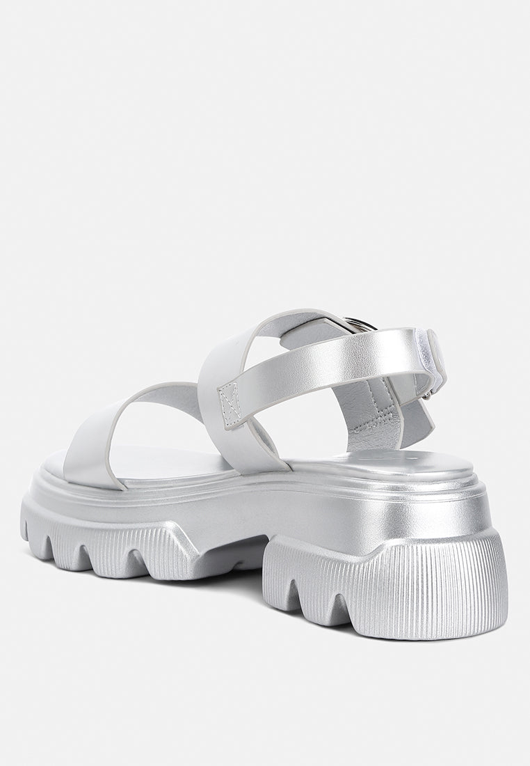 Silas Metallic Chunky Sandals-2