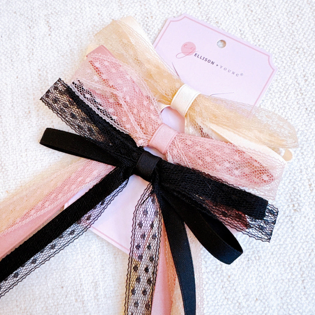 Slim Mix Lace Bow Set Of 3-1