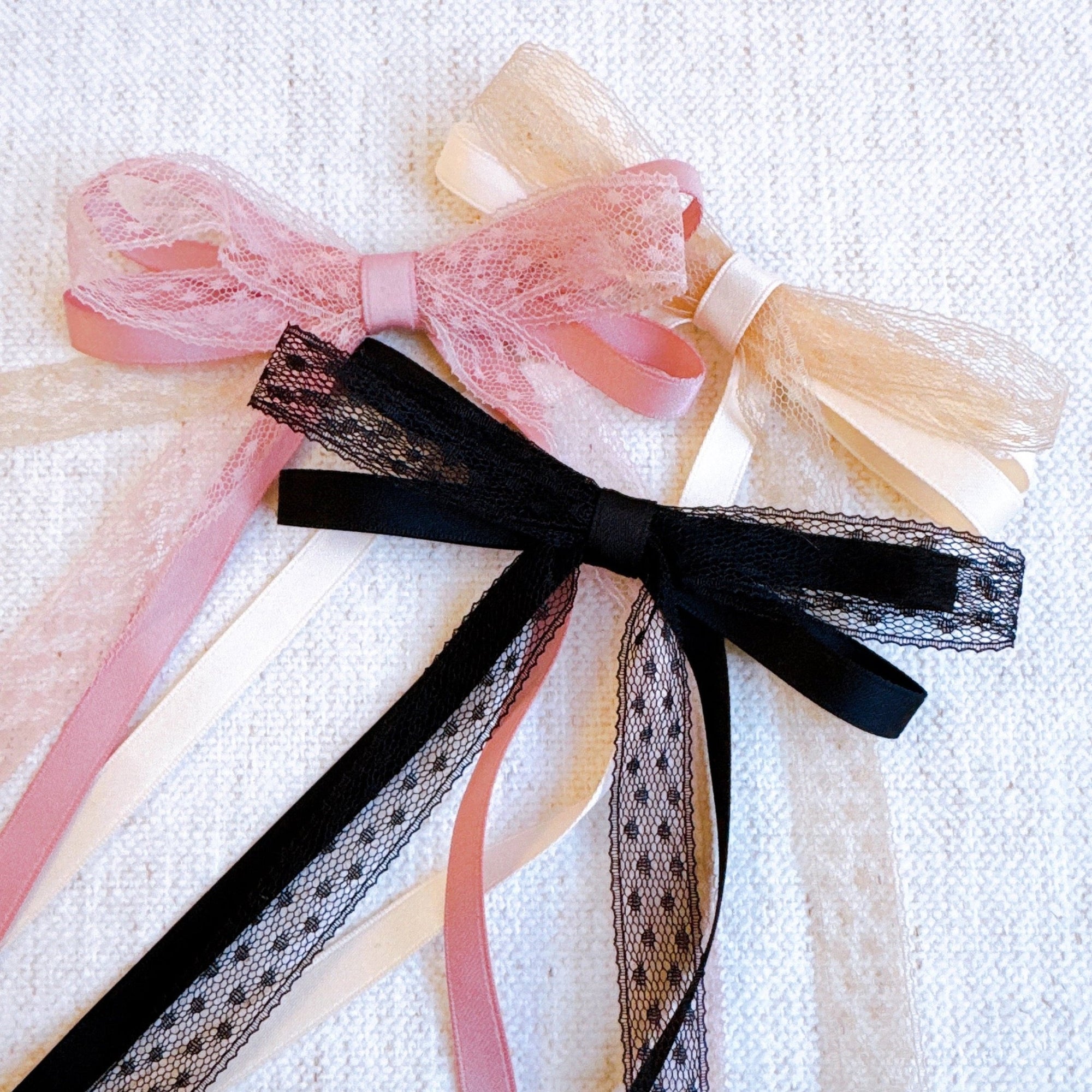 Slim Mix Lace Bow Set Of 3-0