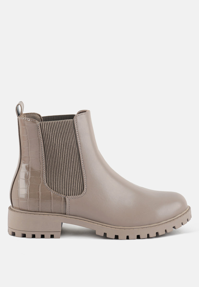 Stella Croc Back Chelsea Boots-5