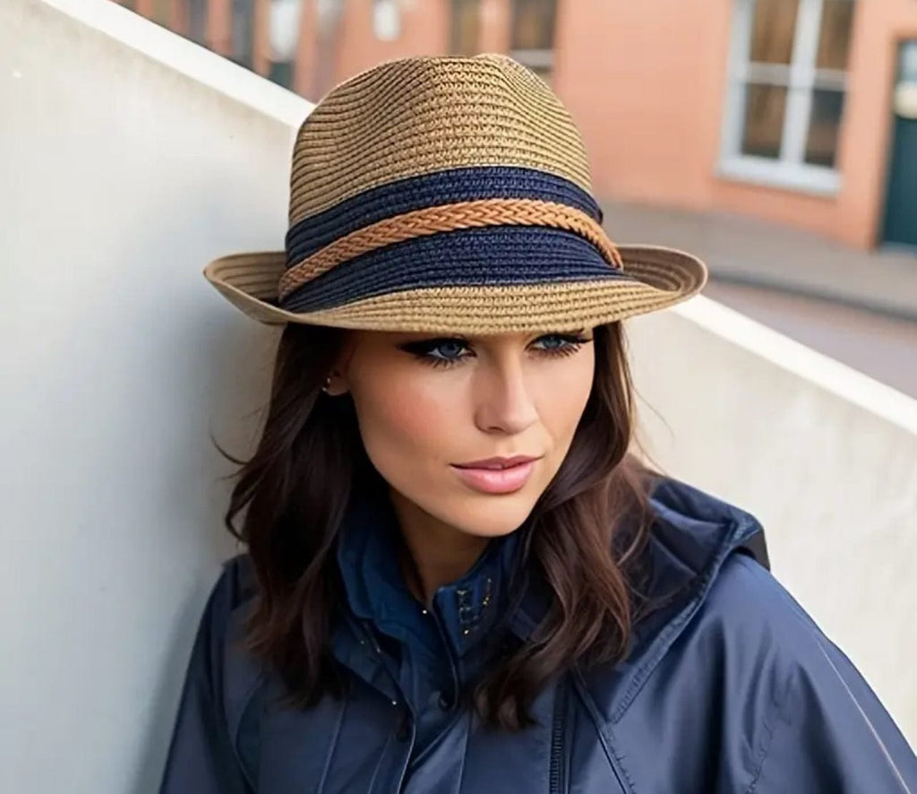 Straw Jazz Fedora-navy-0