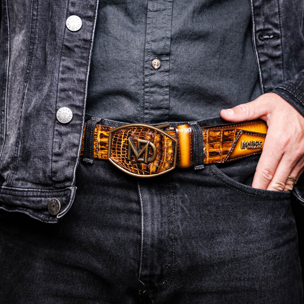 Texas Belt Mustard / Brown