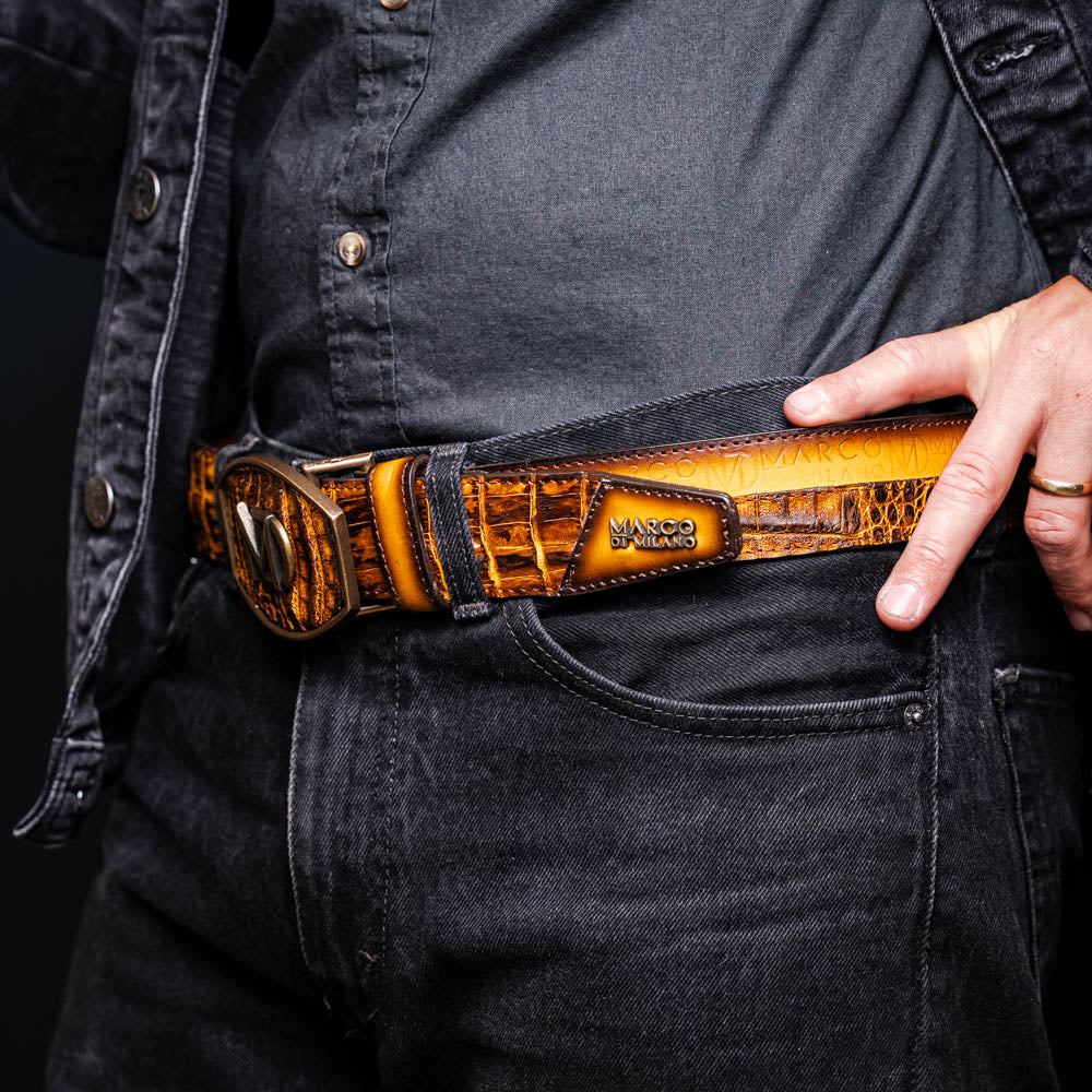 Texas Belt Mustard / Brown