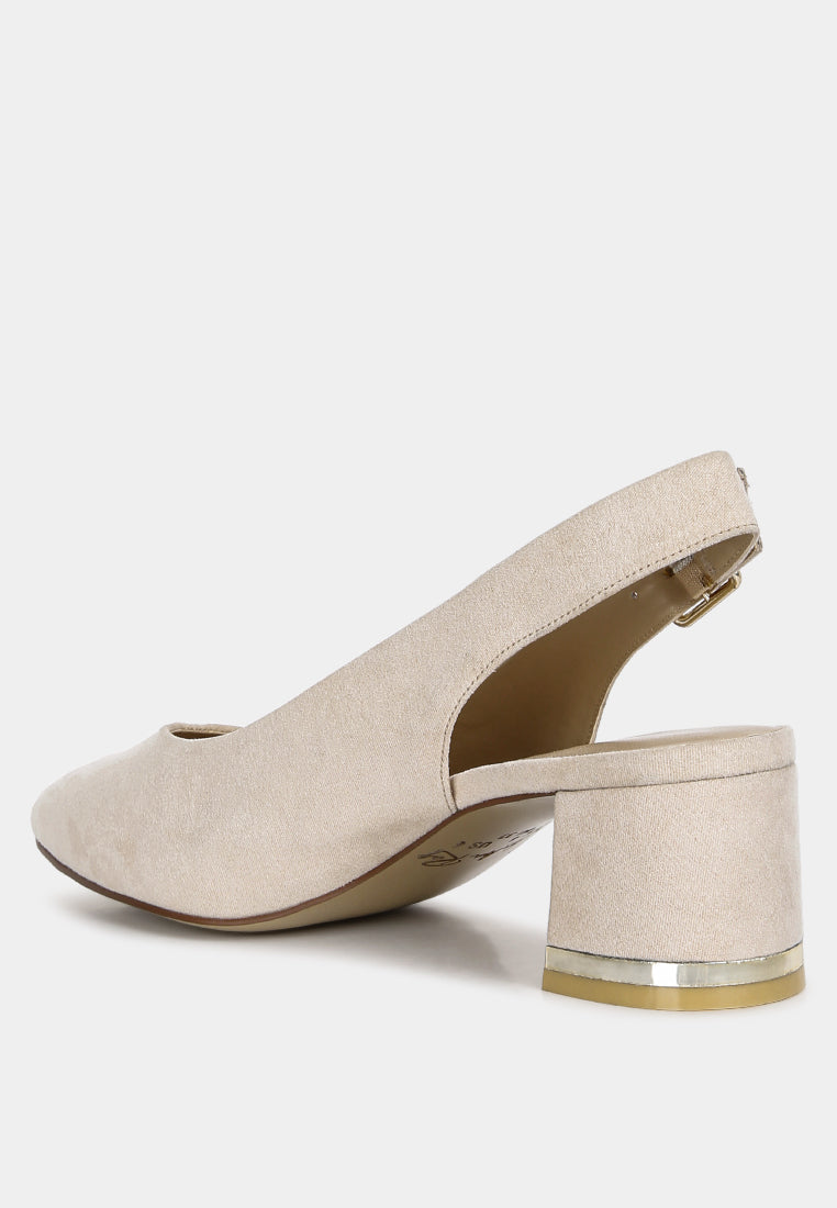 Top Job Micro Suede Slingback Sandals-2