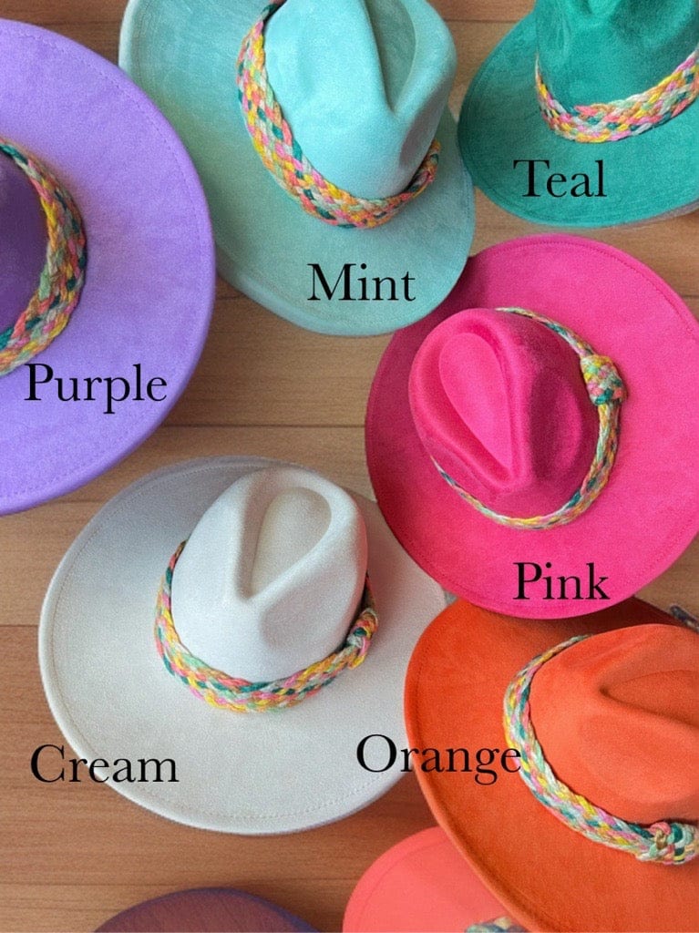 Twist banded Suede Fedora-1