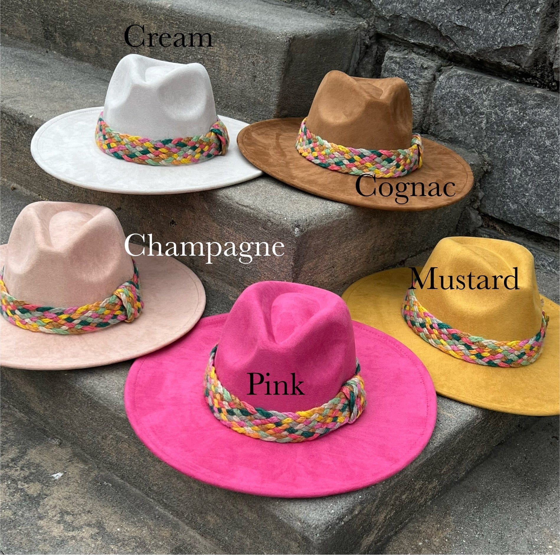 Twist banded Suede Fedora-0