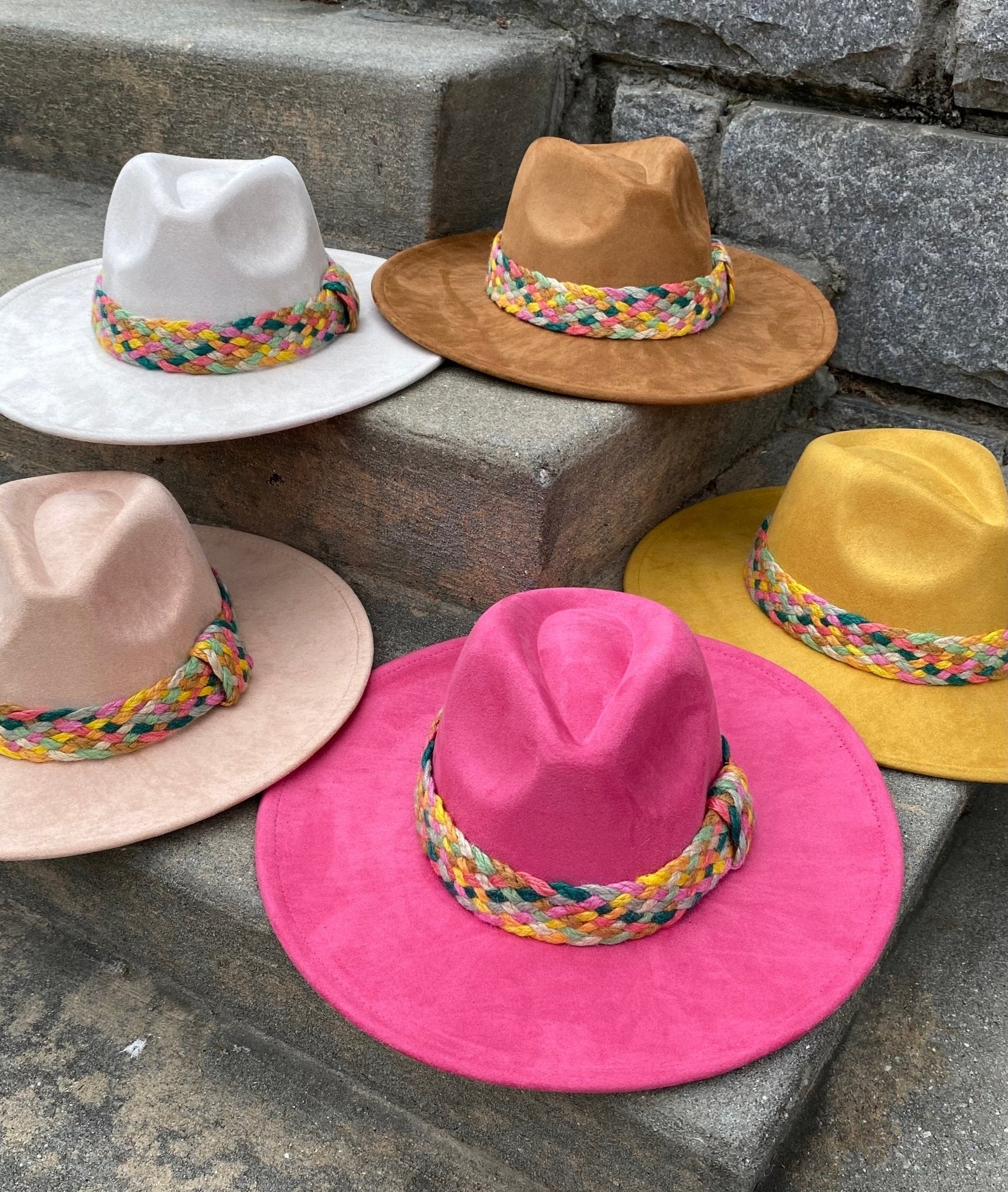 Twist banded Suede Fedora-3