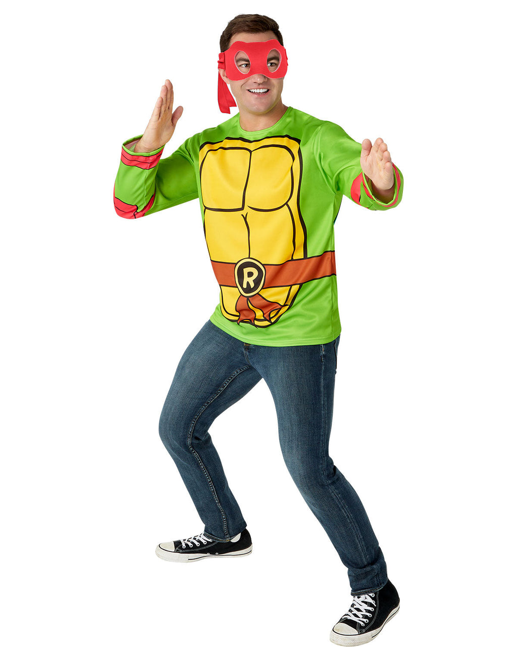 Mens Teenage Mutant Ninja Turtles Raphael Costume Top