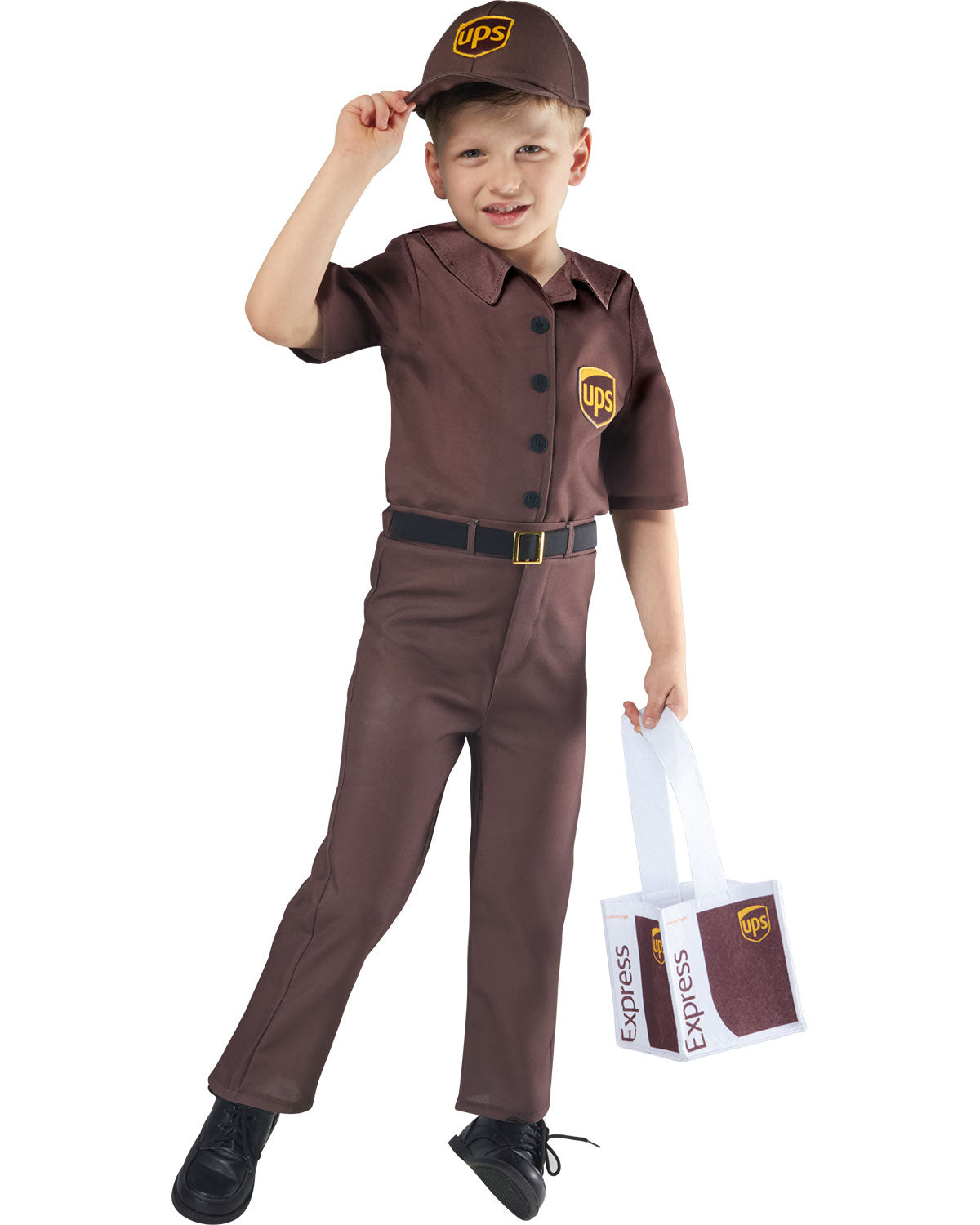 Toddlers/Kids UPS Delivery Driver Costume