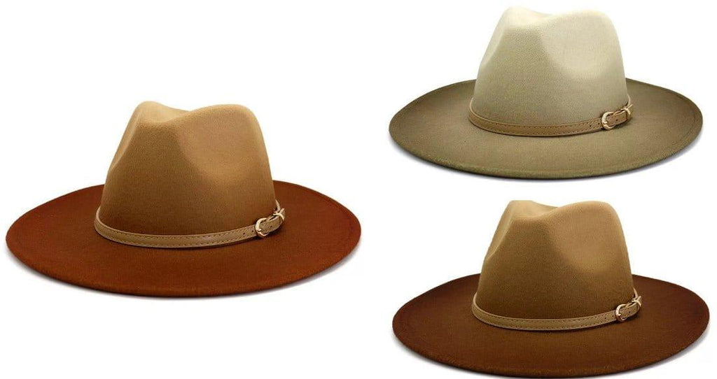 Wide Brim Gradient Fedora-1